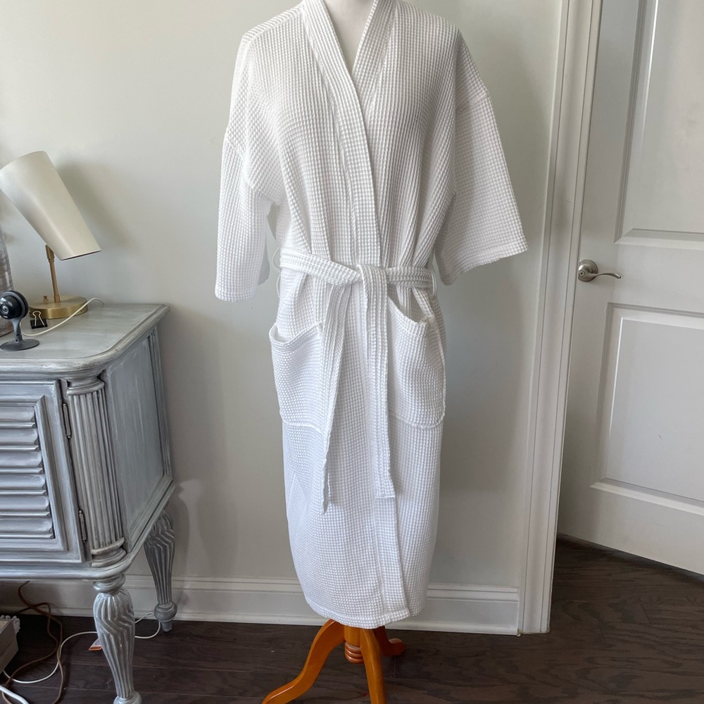 MONARCH CYPRESS WAFFLE BATH ROBE - Picture 4 of 13